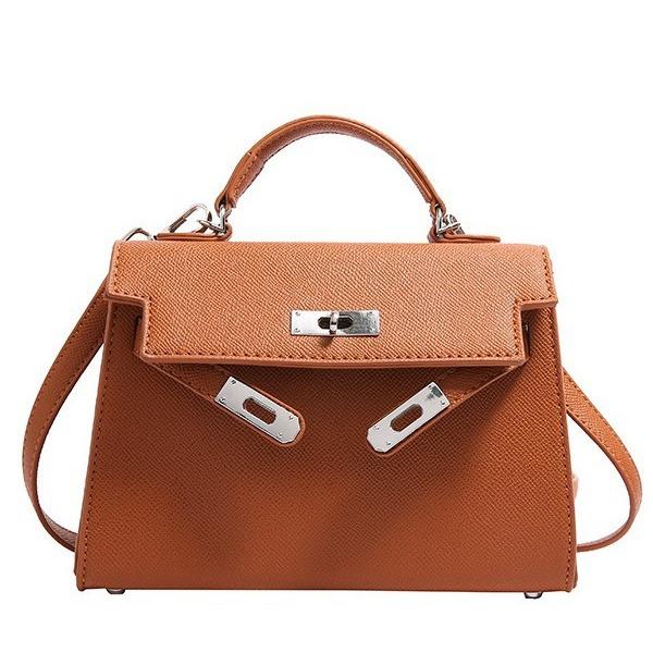 2024 new handbags are all simple, light luxury, high-end and versatile Kelly bags, cross-border simple shoulder messenger bags.