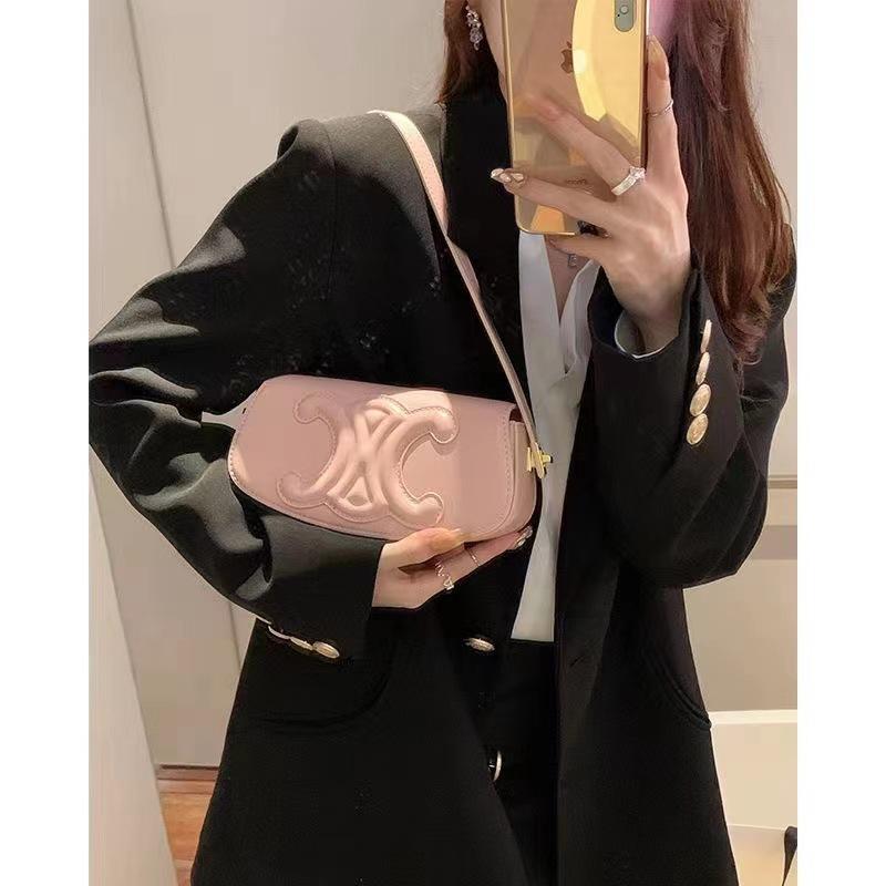 French commuter baguette bag, high-end niche underarm bag, women's new autumn and winter foreign style shoulder messenger bag