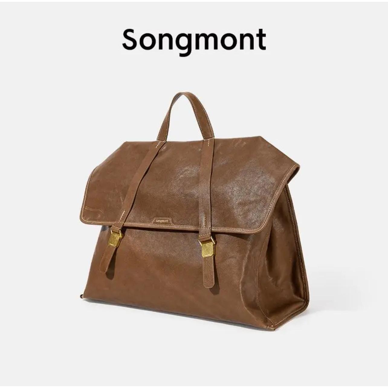 Songmont Mountain Yousong Travel Series Briefcase Songjia Leather Backpack Business Large Capacity Tote Bag