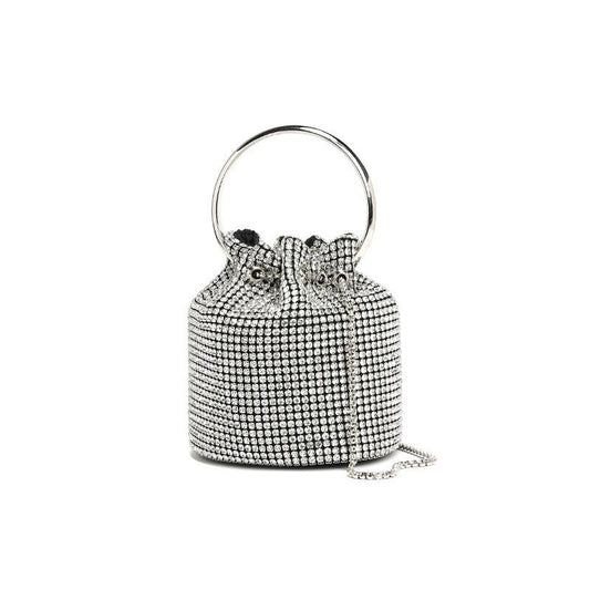 Dinner bag Diamond bag 2024 spring new fashion chain diamond-encrusted shoulder oblique span bucket bag