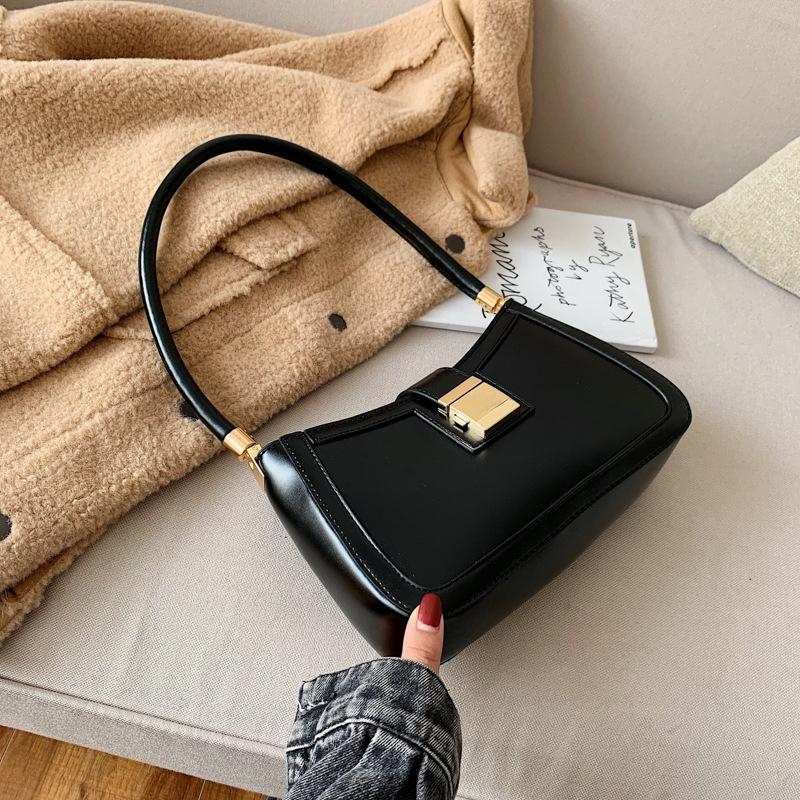 French niche red Valentine's Day girlfriend gift bag 2024 new portable shoulder bag fashion underarm baguette bag