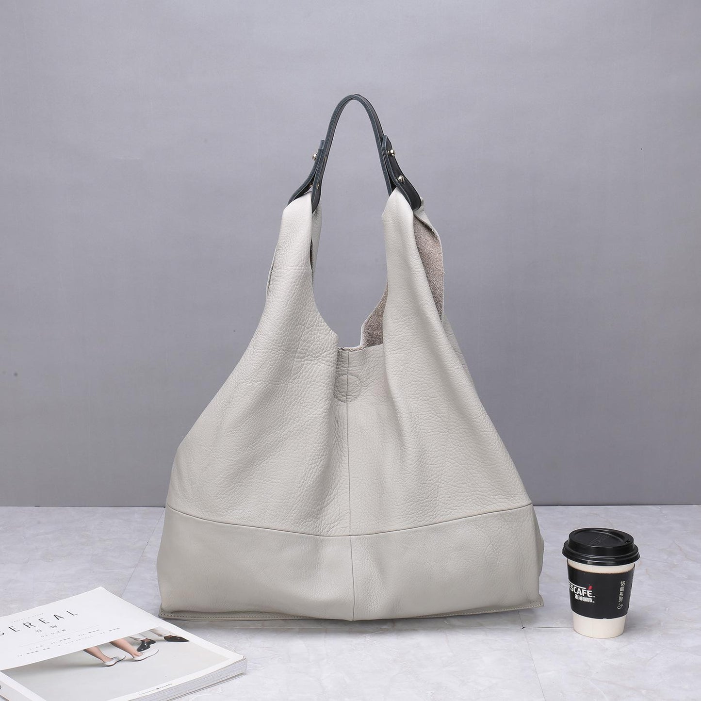 Autumn and winter new European and American crossbody shoulder bag portable layer leather simple cowhide women's bag