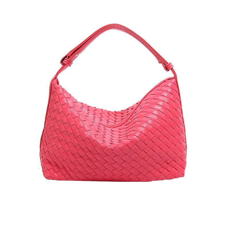 Fashion explosion high-end woven bag women's 2024 spring and summer new retro foreign style handbag commuter armpit bag