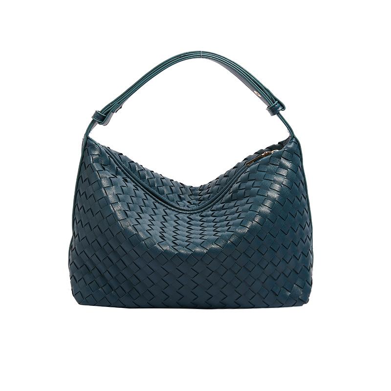 Fashion explosion high-end woven bag women's 2024 spring and summer new retro foreign style handbag commuter armpit bag