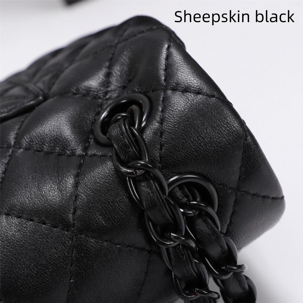 Classic Rhombus Designer Women's Bag Caviar Leather Women's Shoulder Bag Sheepskin Crossbody CF Flip Bag