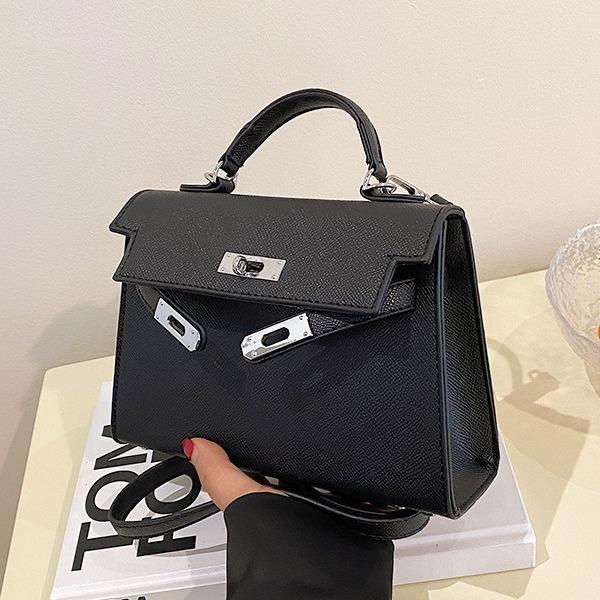 2024 new handbags are all simple, light luxury, high-end and versatile Kelly bags, cross-border simple shoulder messenger bags.