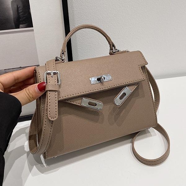 2024 new handbags are all simple, light luxury, high-end and versatile Kelly bags, cross-border simple shoulder messenger bags.