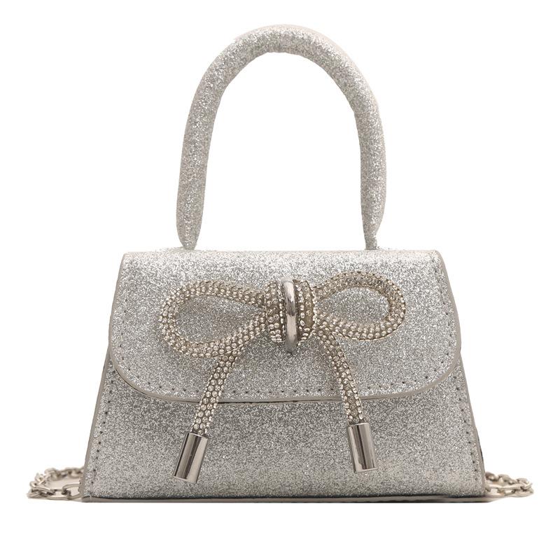 Sequined portable small square bag women's spring new fashion chain shoulder bag delivery messenger bag