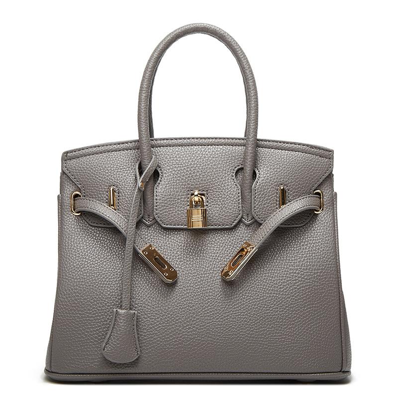 Trendy design new lock with lock shoulder bag large capacity high-end women's bag casual versatile fashion handbag