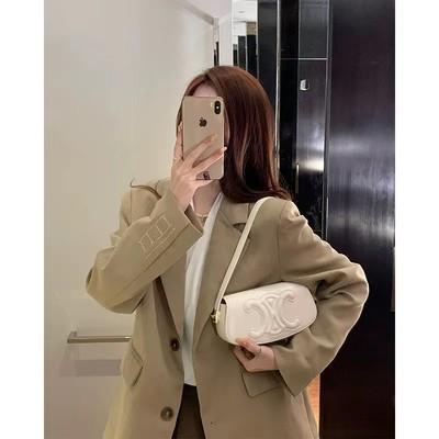 French commuter baguette bag, high-end niche underarm bag, women's new autumn and winter foreign style shoulder messenger bag