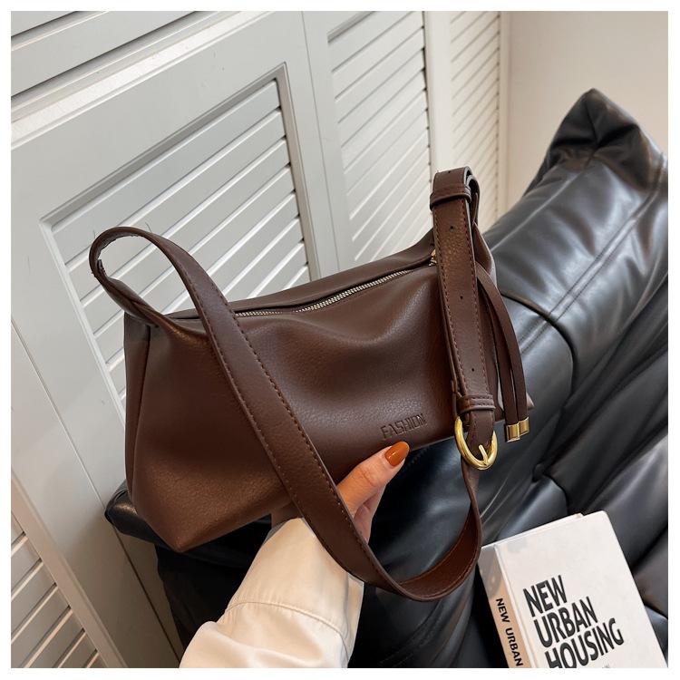 2024 trendy autumn and winter casual soft leather tote bag original messenger bag women's large-capacity high-end shoulder bag women