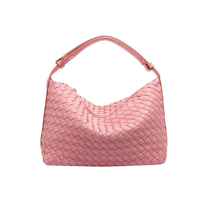 Fashion explosion high-end woven bag women's 2024 spring and summer new retro foreign style handbag commuter armpit bag