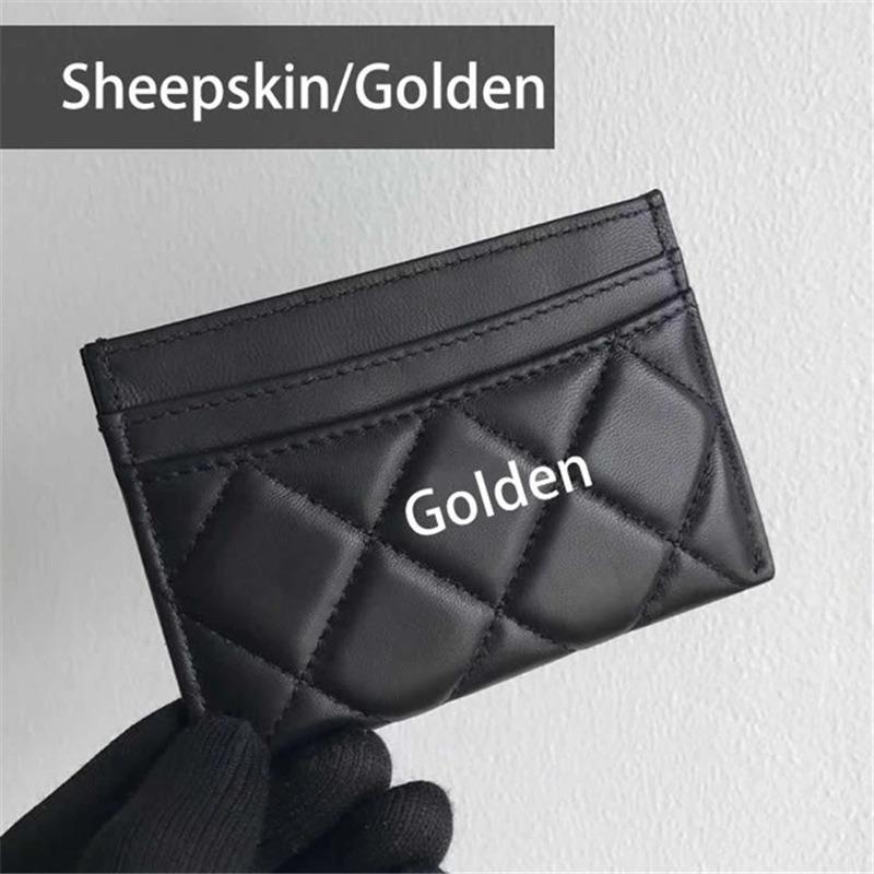 Rhombus luxury high-quality leather ID credit card holder change bag cowhide caviar card bag cross-border explosion