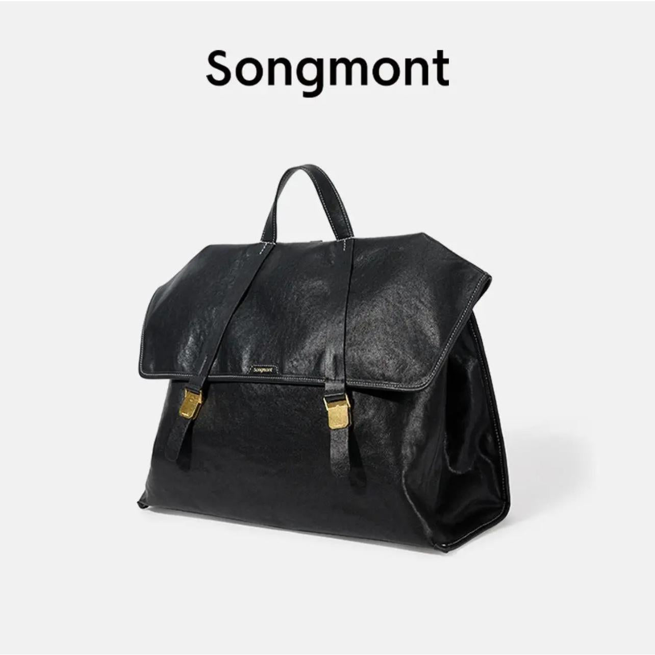 Songmont Mountain Yousong Travel Series Briefcase Songjia Leather Backpack Business Large Capacity Tote Bag