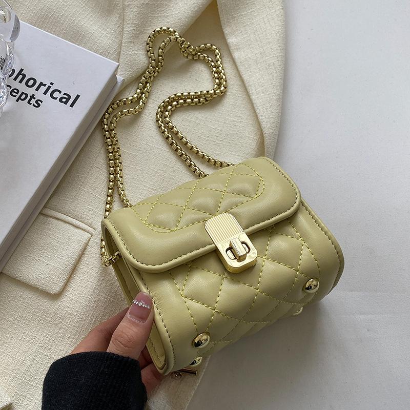 Premium texture small bag women's new models are popular this year, mini versatile diamond chain bag popular messenger bag